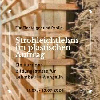 Der Kurs Strohleichtlehm stellt eineeinfache Alternative im Lehmbau dar