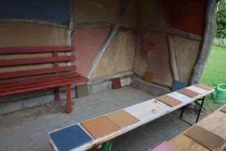 Farbkonzept für die Wangeliner Bushaltestelle