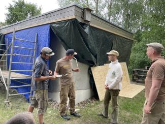 Maß nehmen am Wangeliner Garten-Café
